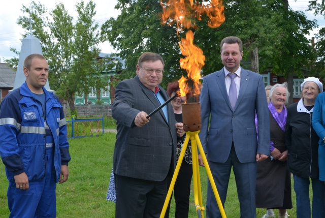 Осуществлен пуск газа в селе Григорьево Тейковского района
